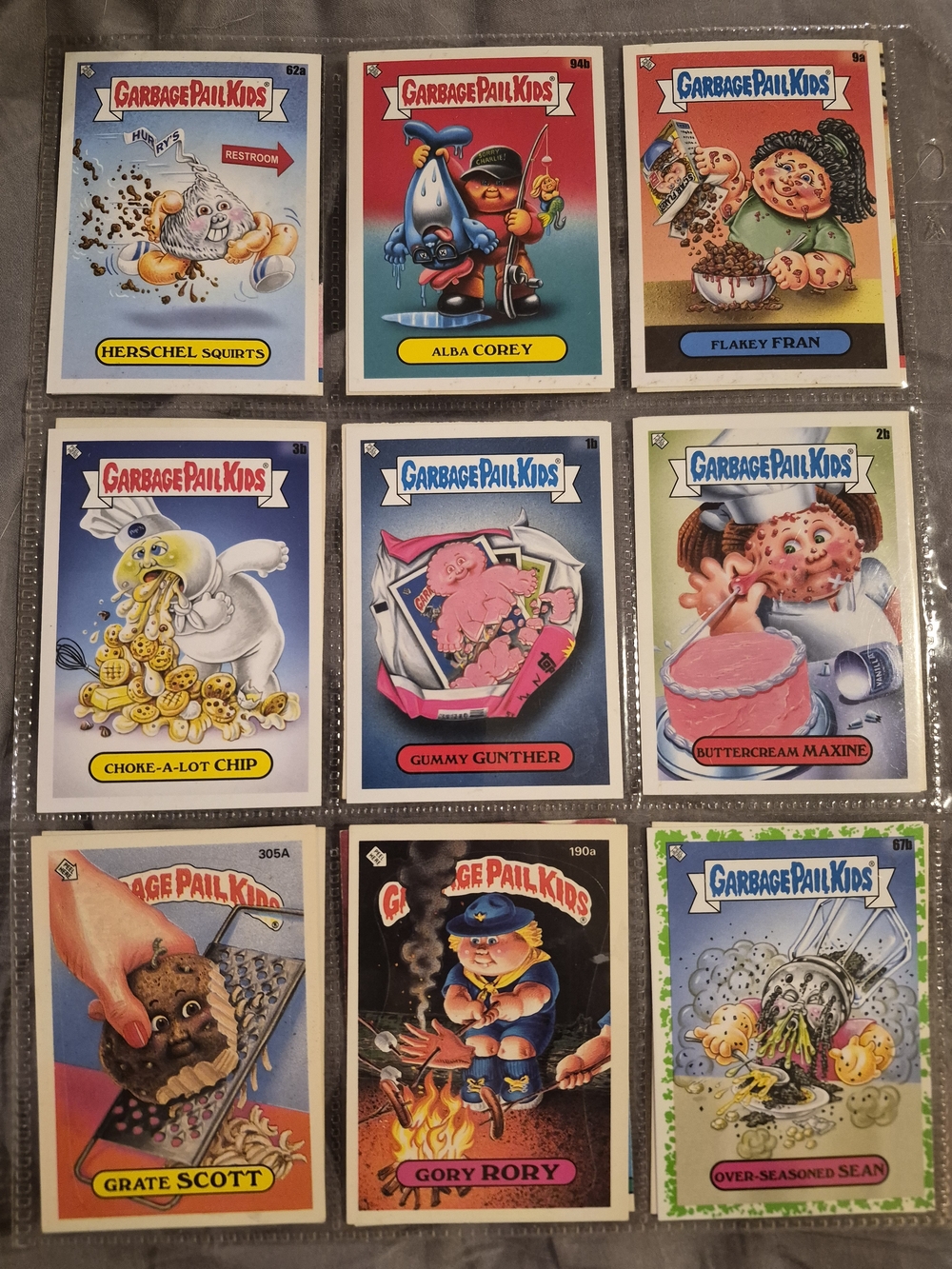 1986-1988 Original Garbage Pail Kids Trading Cards